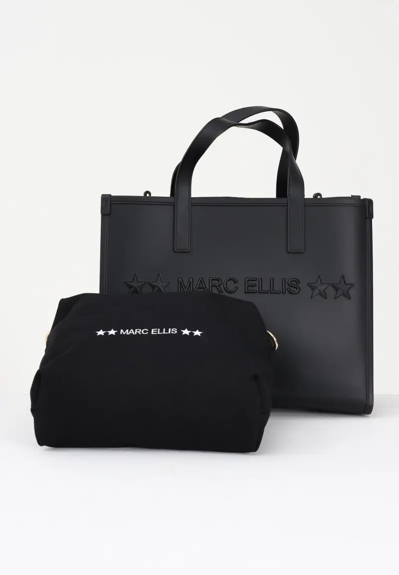 Shopper Flat Go nera da donna