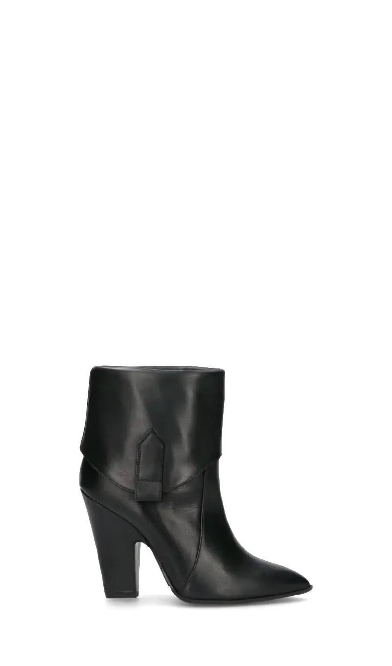 Stivale donna nero in pelle Vario
