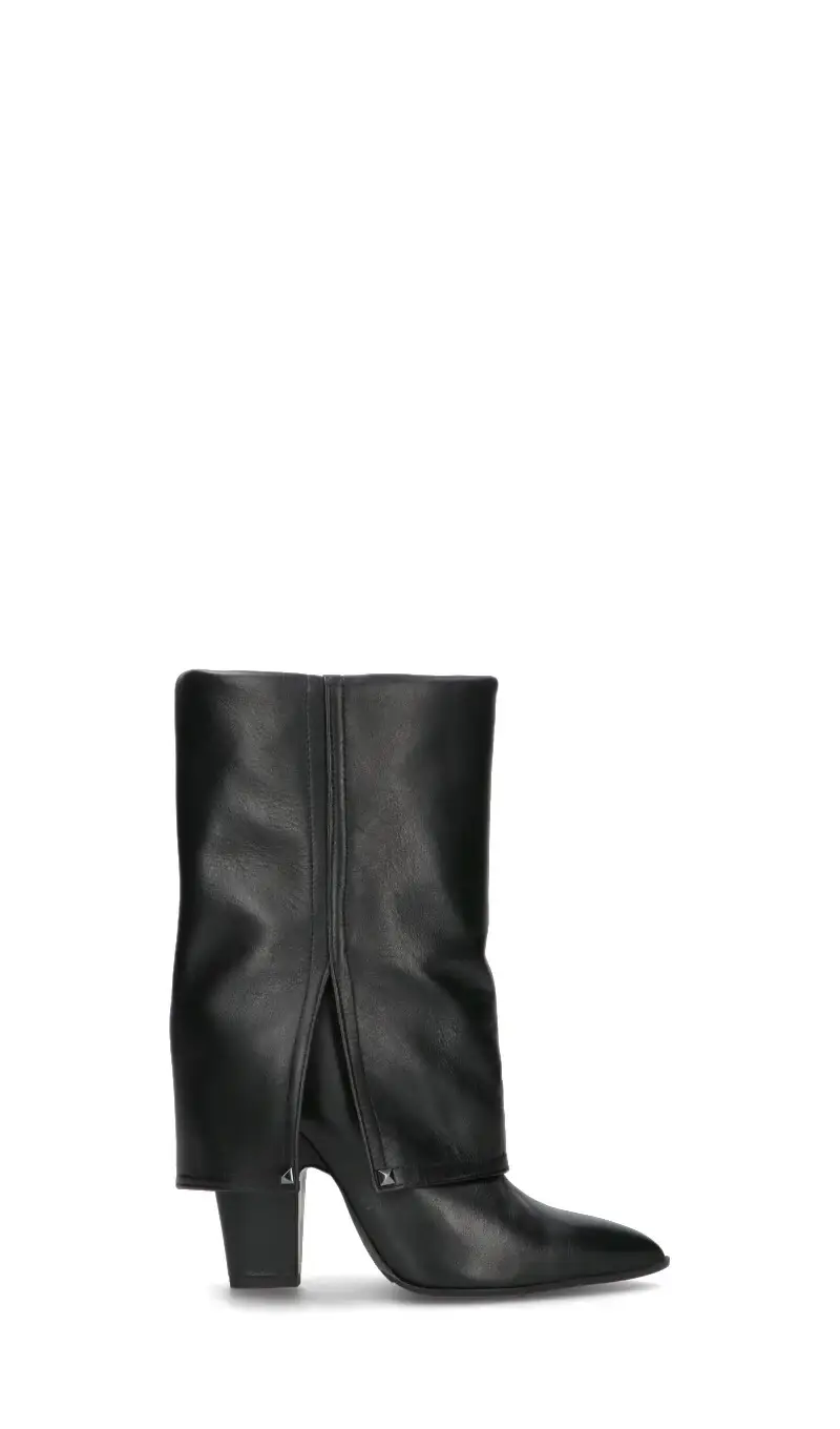 Tronchetto donna nero in pelle Vario