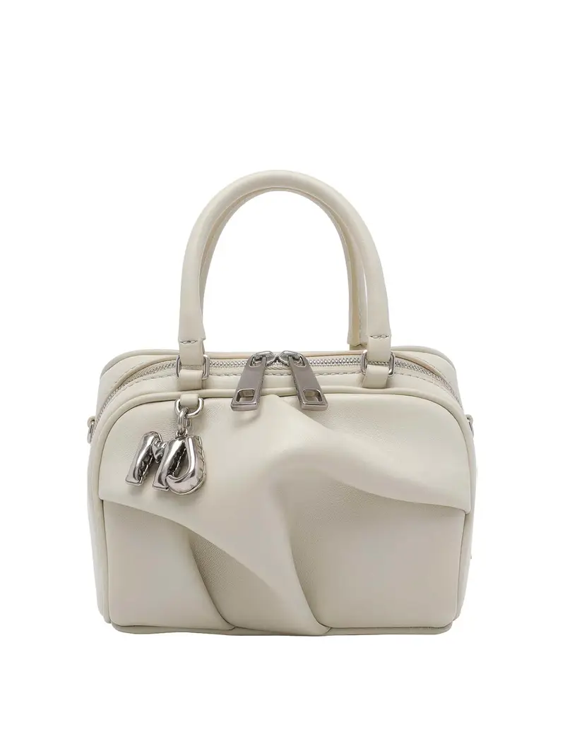 Borsa Bone The Micro Bauletto Bianco