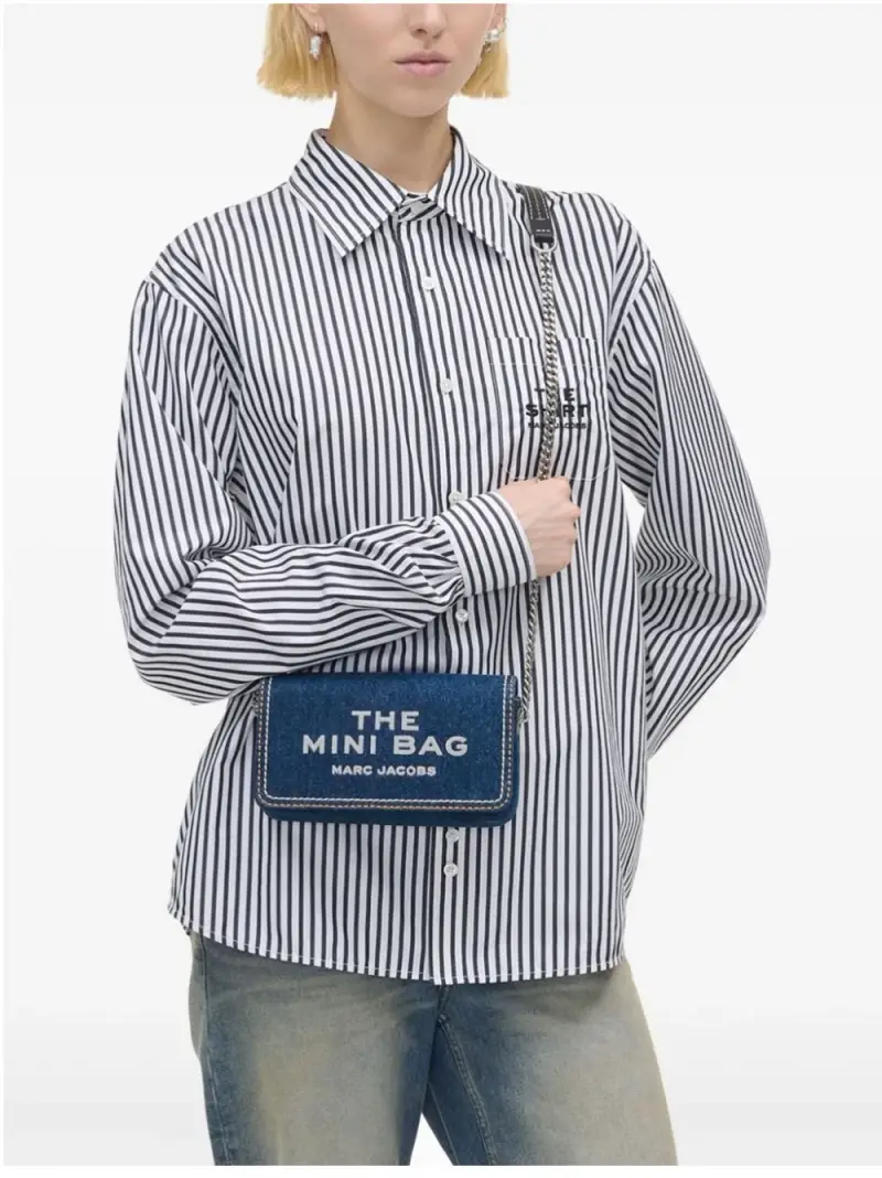 borsa mini chain BLU miniatura 2