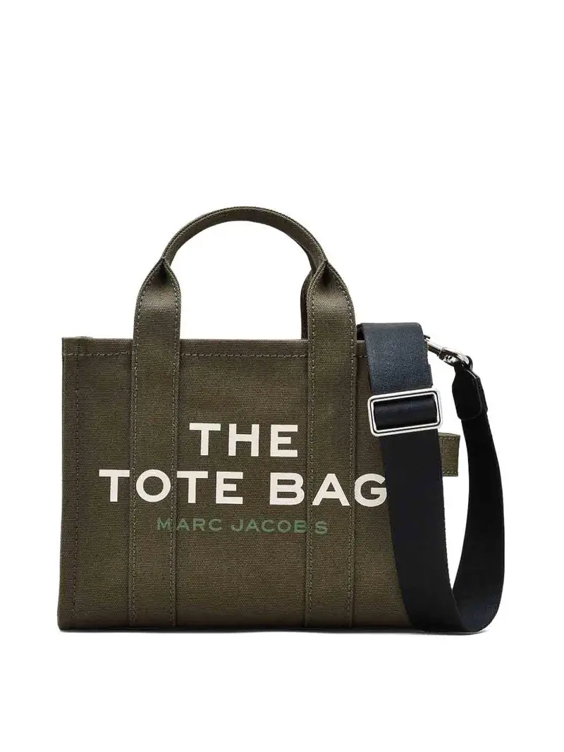 Borsa nera in cotone Verde