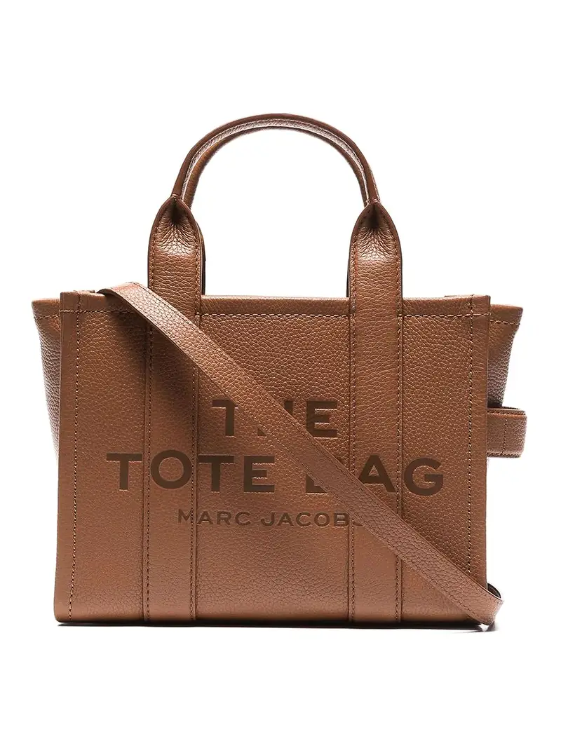 Borsa The Leather Small Tote Bag Marrone