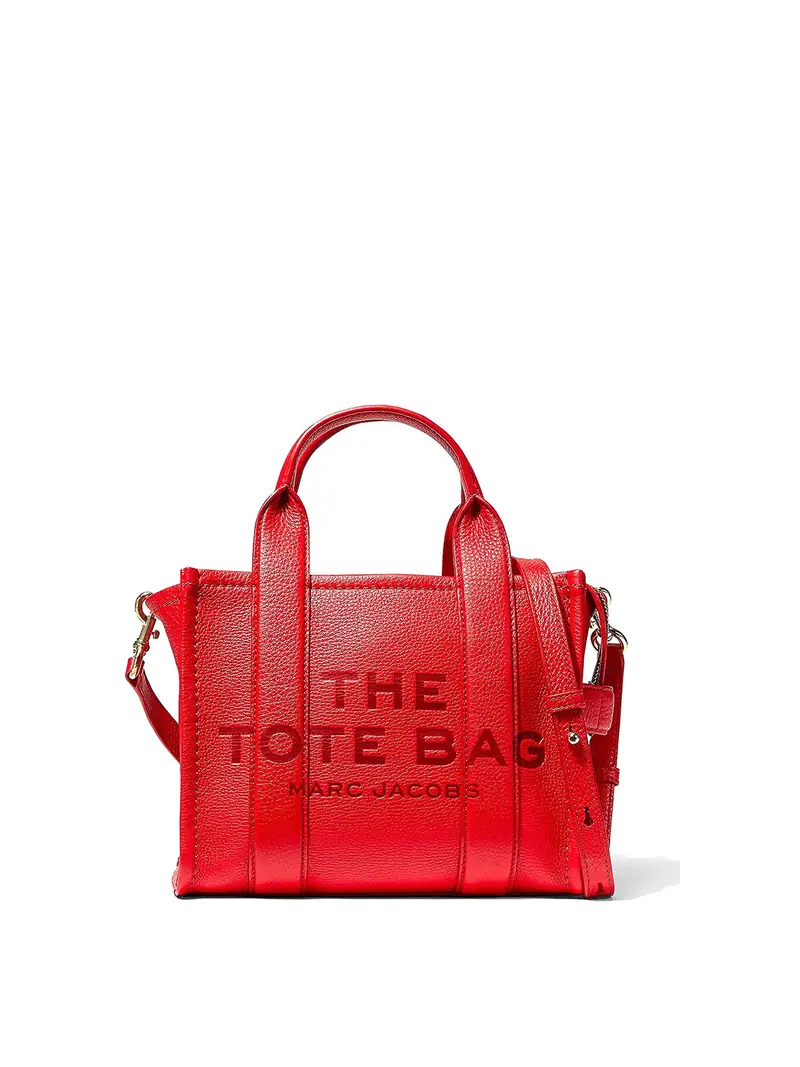 Borsa The Leather Tote Rosso