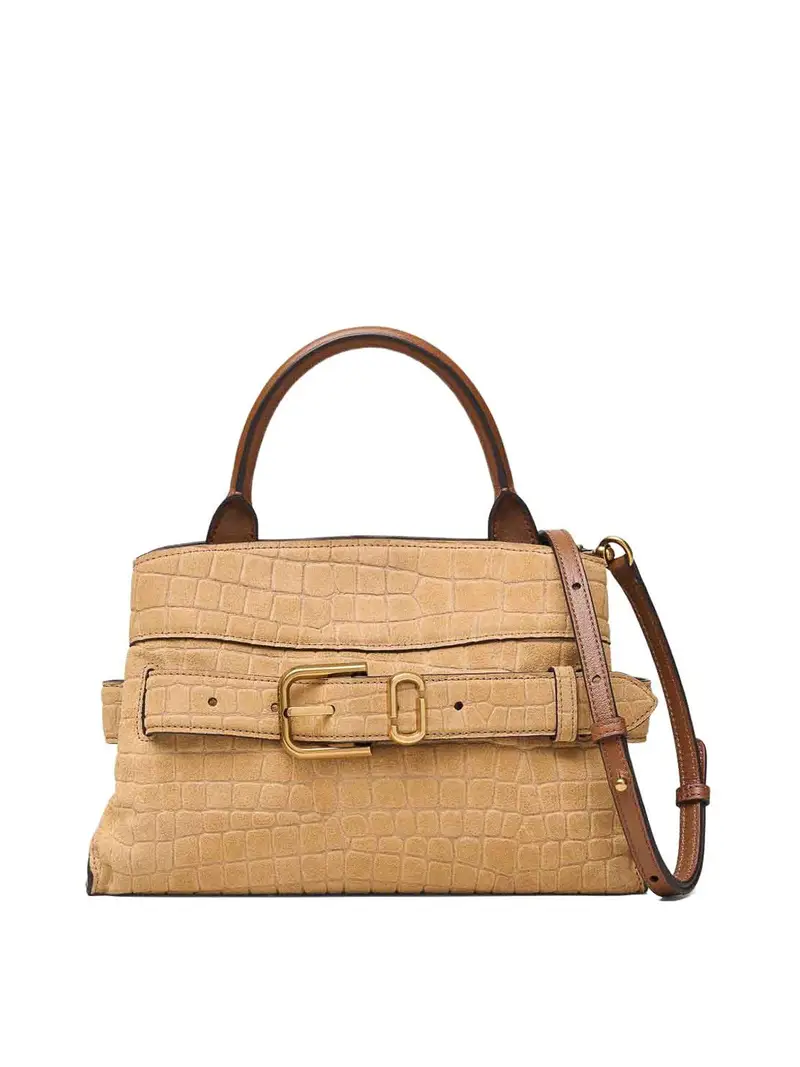 Borsa tote Dakota piccola in pelle Beige
