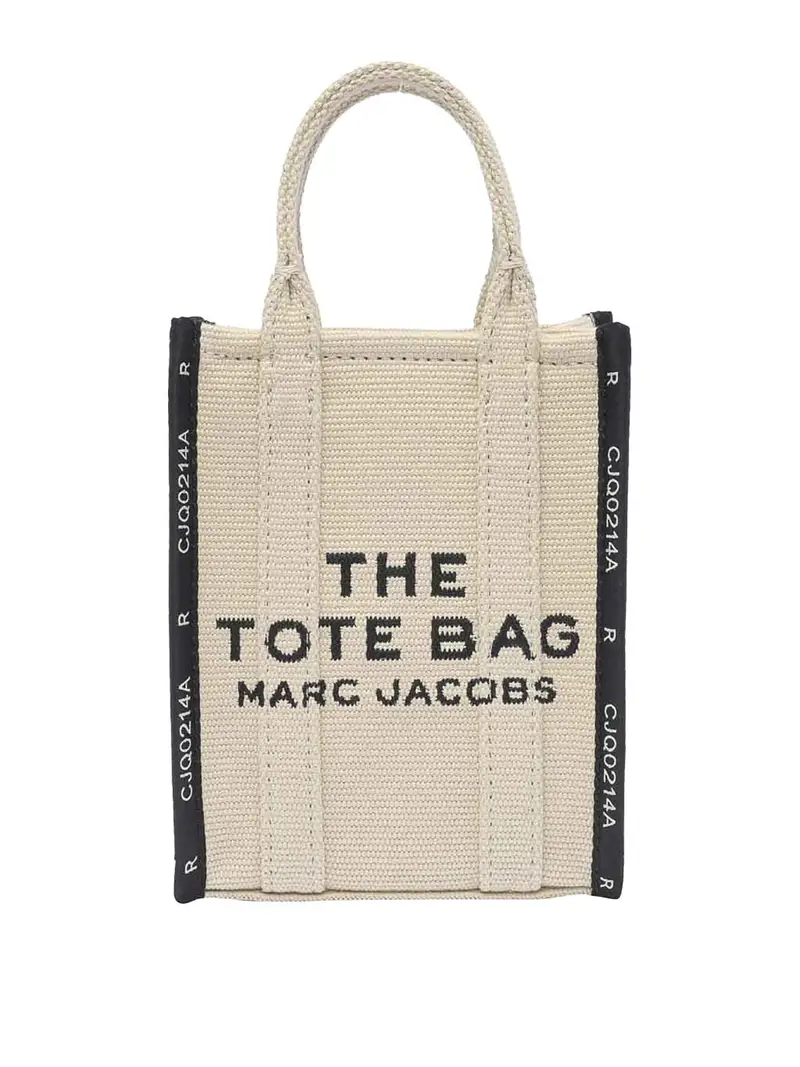 Borsa tote logata Beige