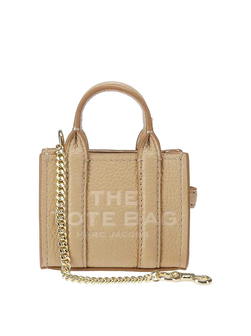Borsa tote logato Beige