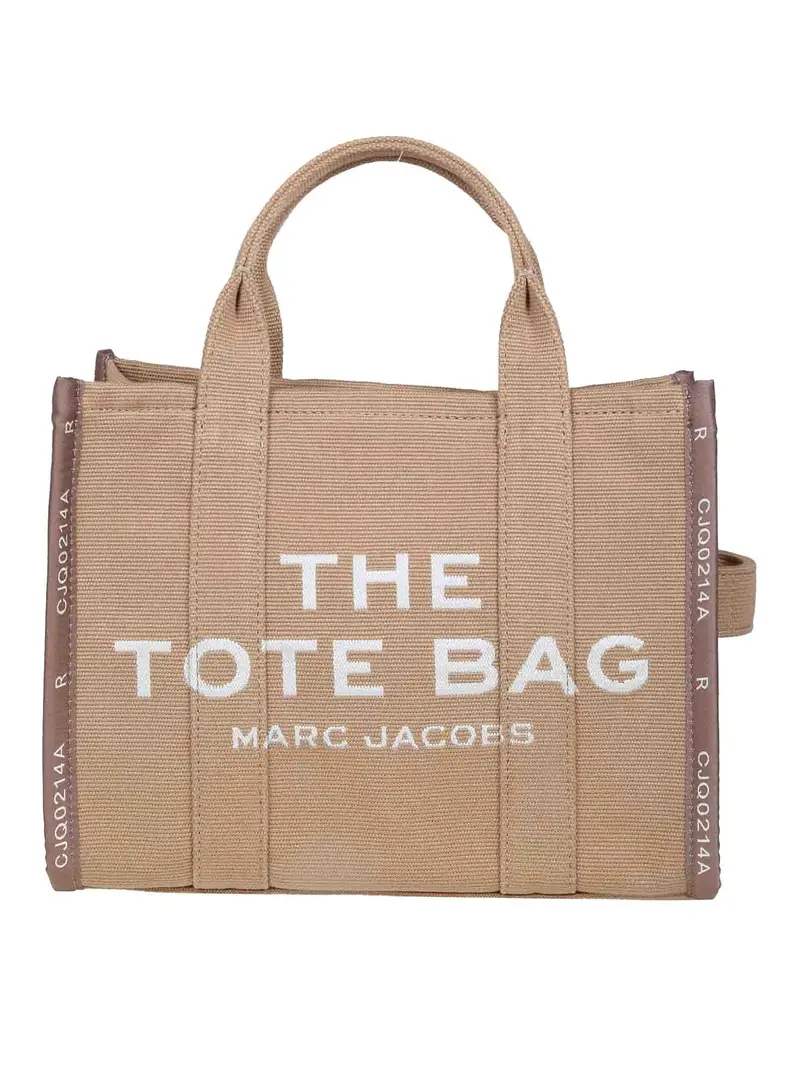 Borsa tote media in jacquard Marc Jacobs Cammello