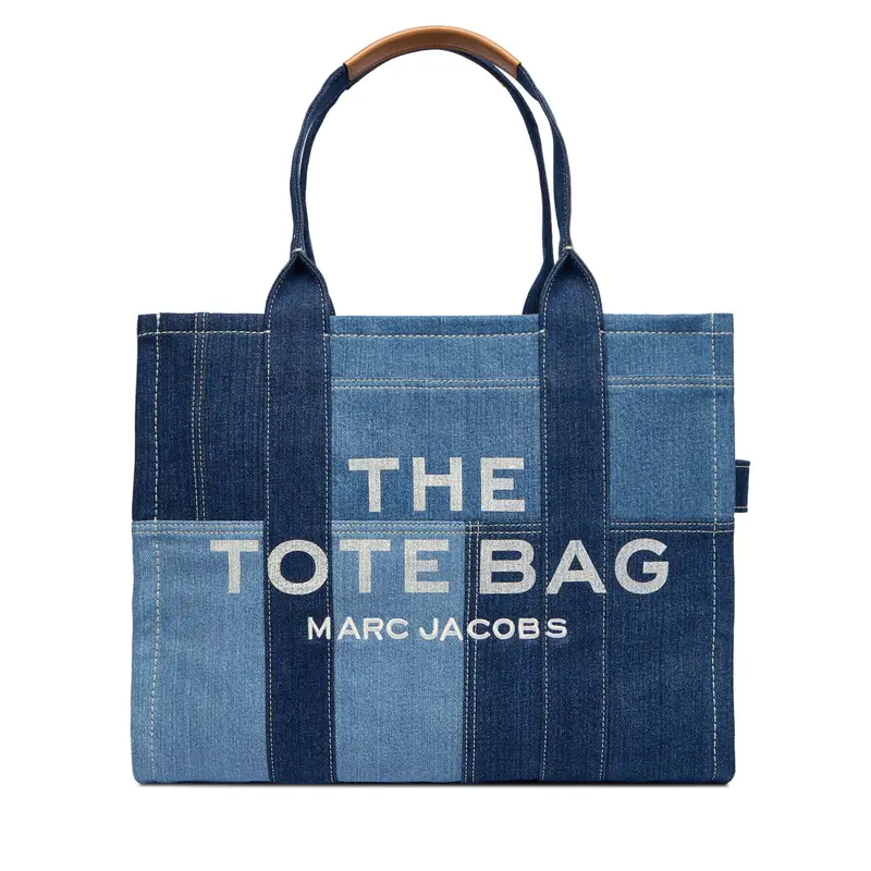 Borsetta Marc Jacobs The Denim Large Tote Bag H018M06FA21 Blu