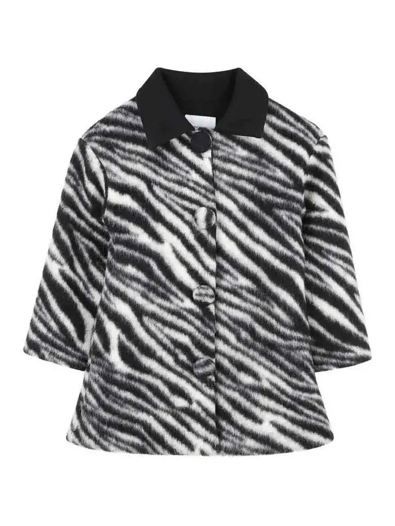 Cappotto Con Logo Nero