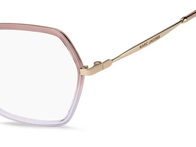 Marc Jacobs Donna MARC 665 665 Montature da vista Metallo Rosa/Lilla Geometrica miniatura 2