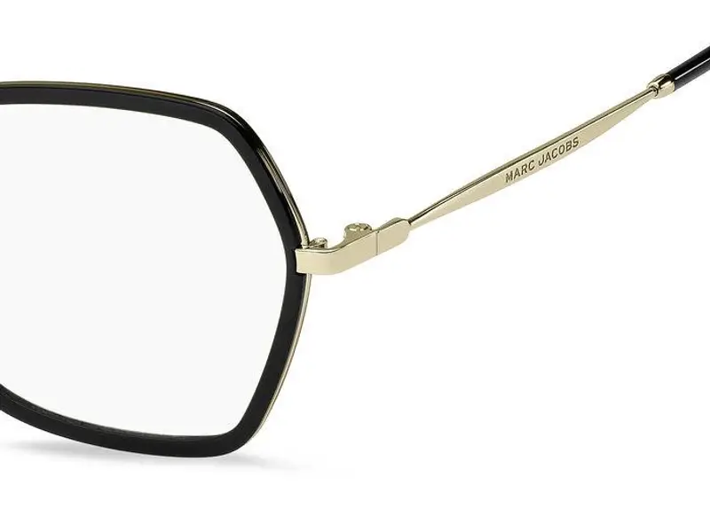 Marc Jacobs Donna MARC 665 RHL Montature da vista Metallo Oro / Nero Geometrica miniatura 2