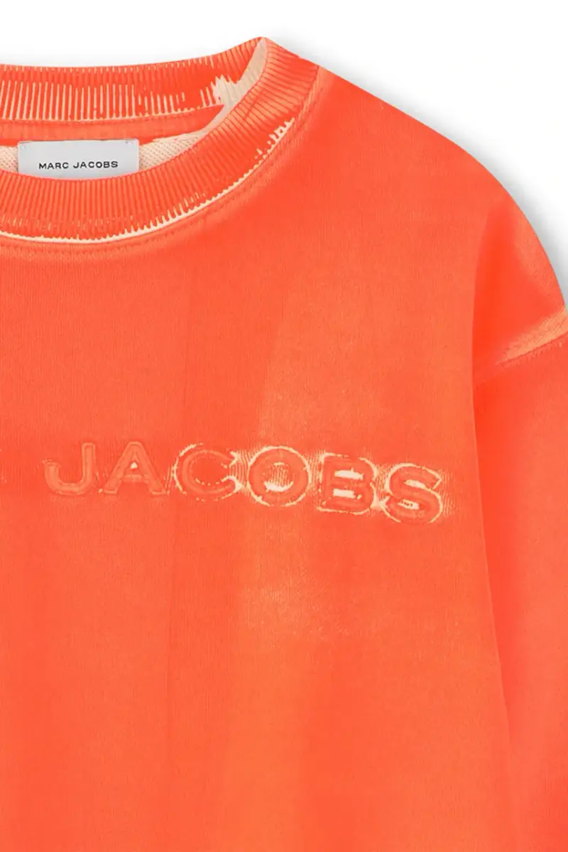 felpa in cotone bambino/a colore arancione W60435 miniatura 3