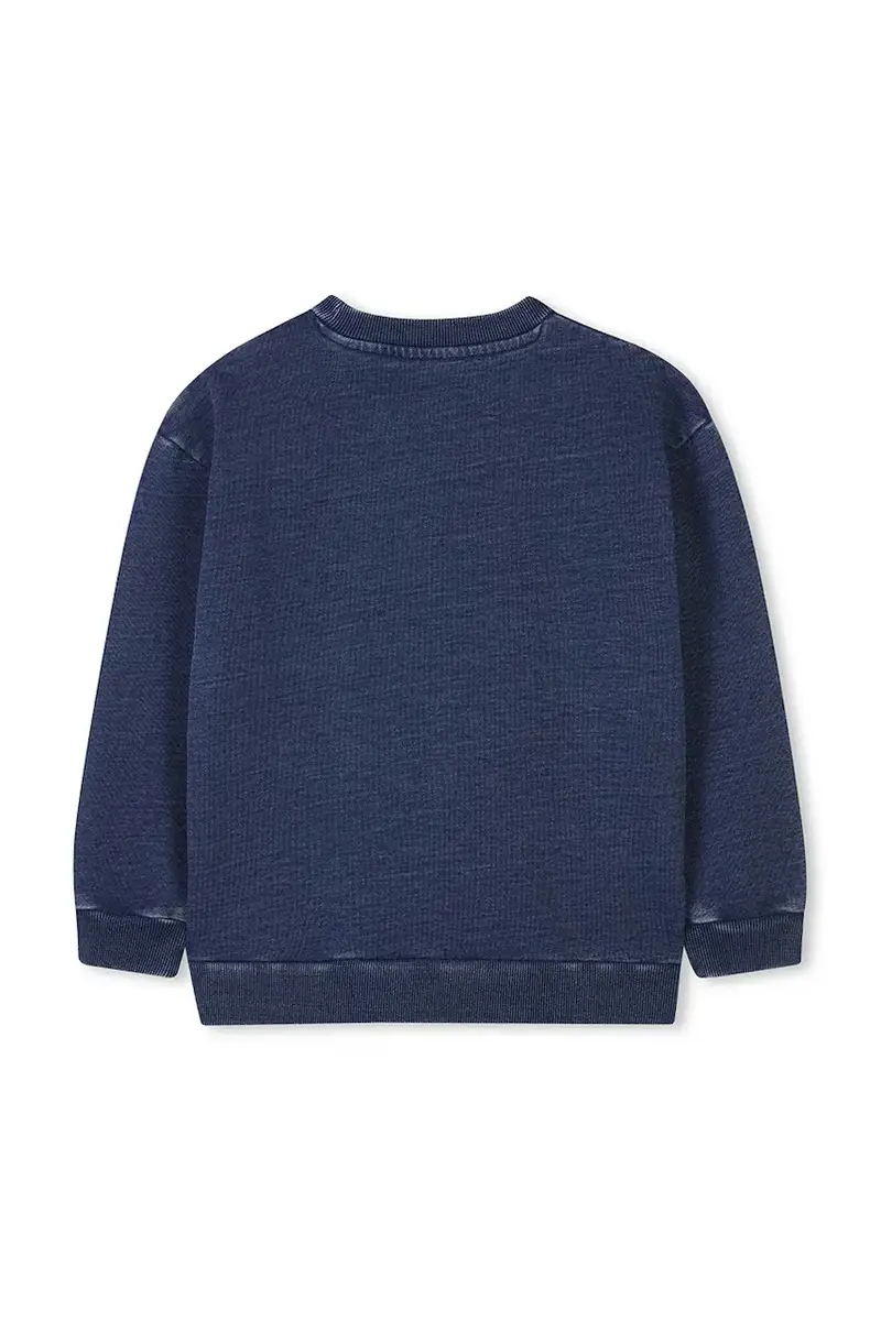 felpa in cotone bambino/a colore blu W60432 miniatura 2