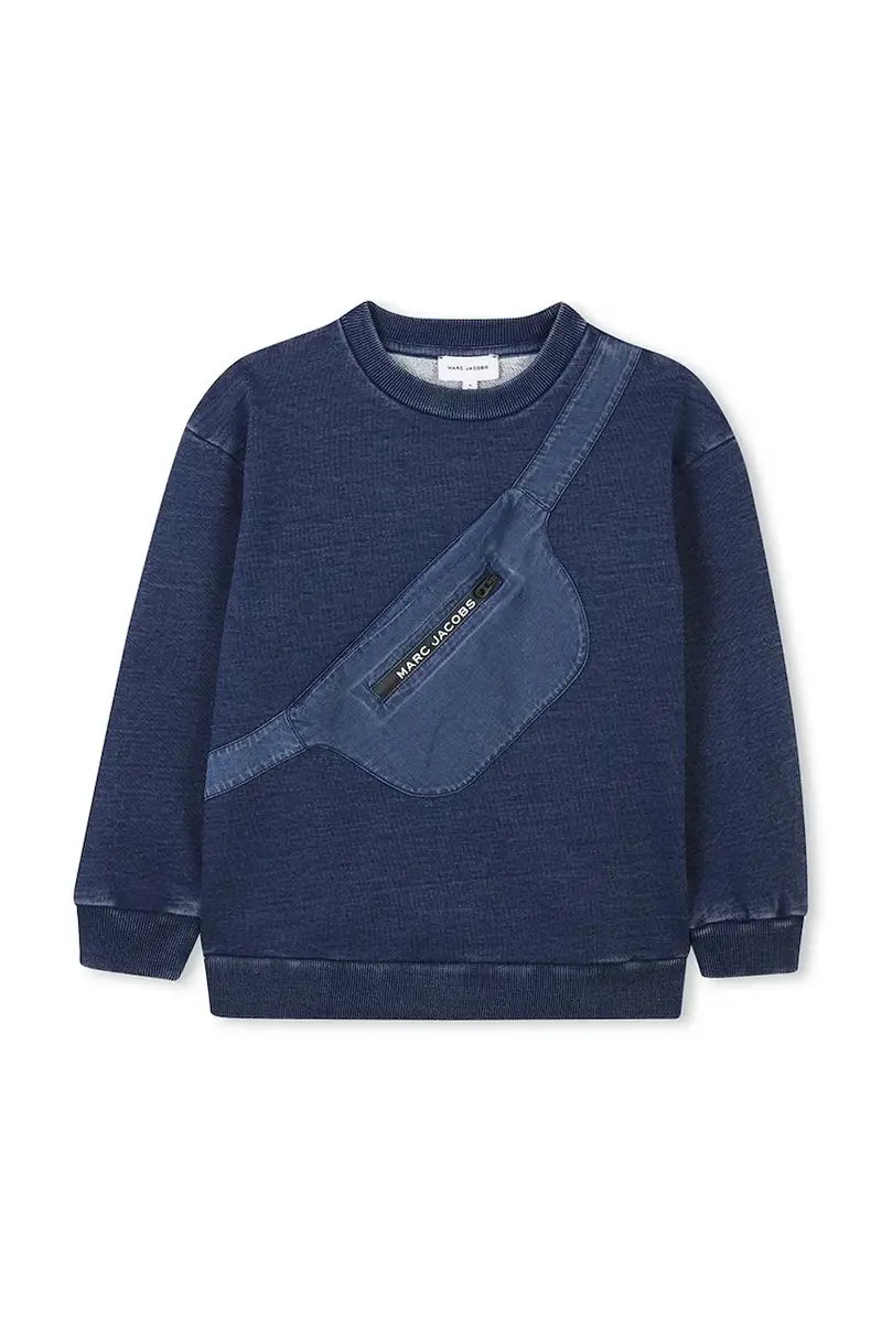 felpa in cotone bambino/a colore blu W60432