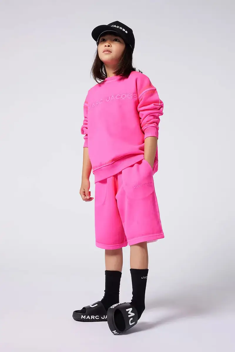 felpa in cotone bambino/a colore rosa W60435