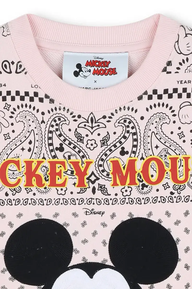 felpa in cotone bambino/a colore rosa W60575 miniatura 4