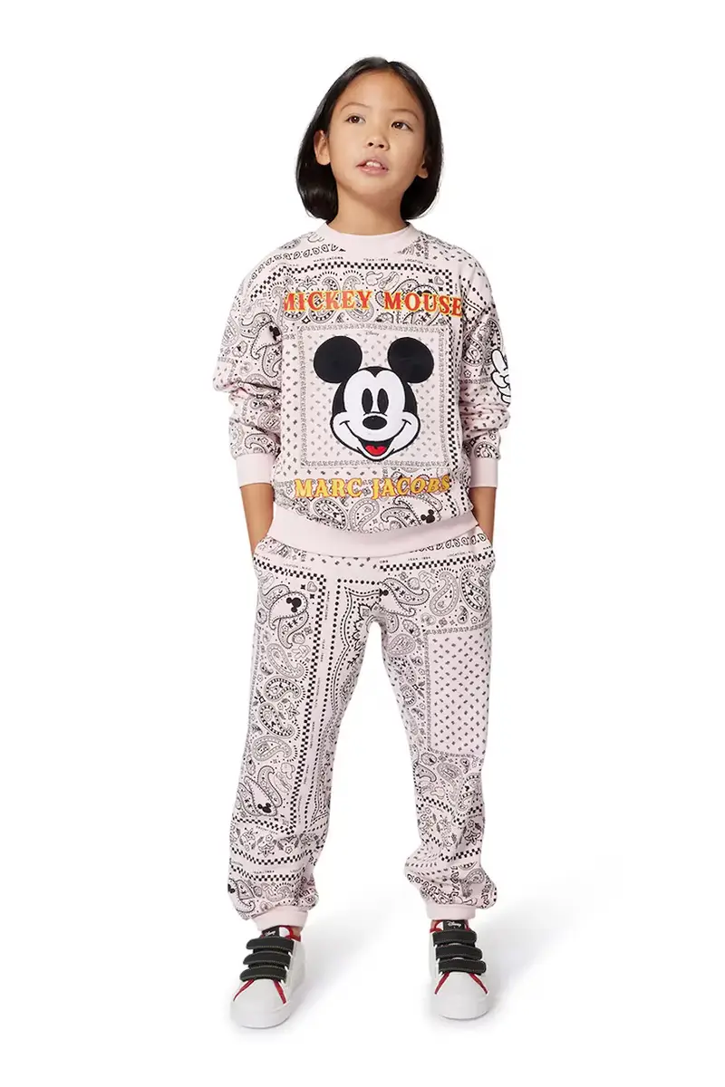 felpa in cotone bambino/a colore rosa W60575