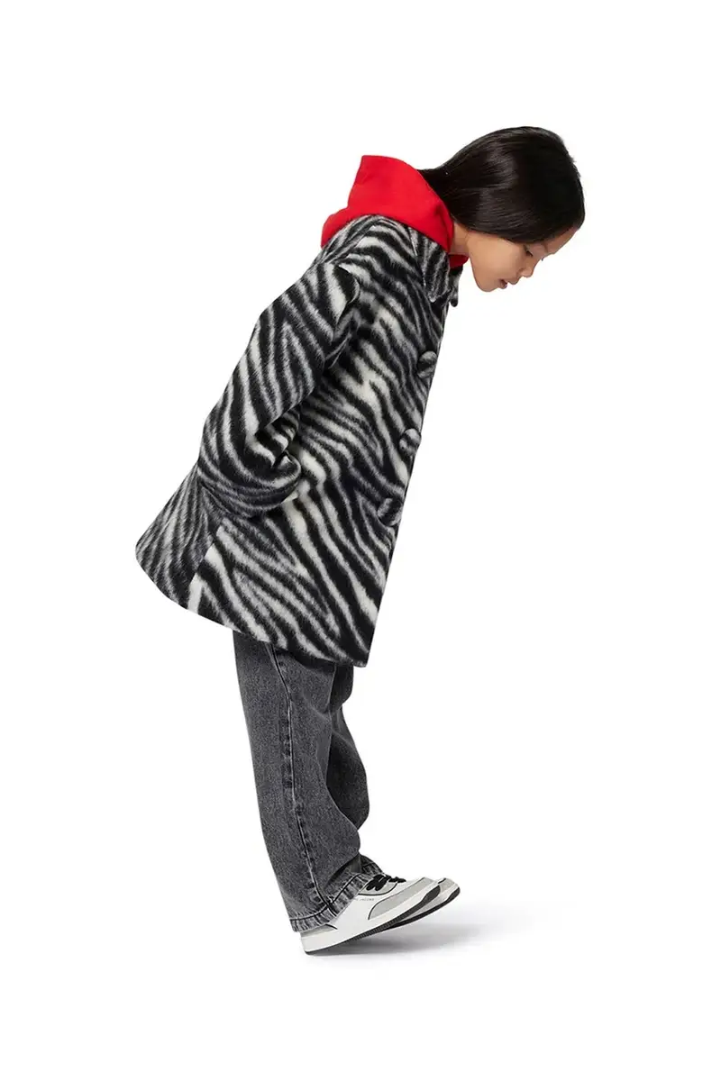 felpa in cotone bambino/a colore rosso con cappuccio W60568 miniatura 4