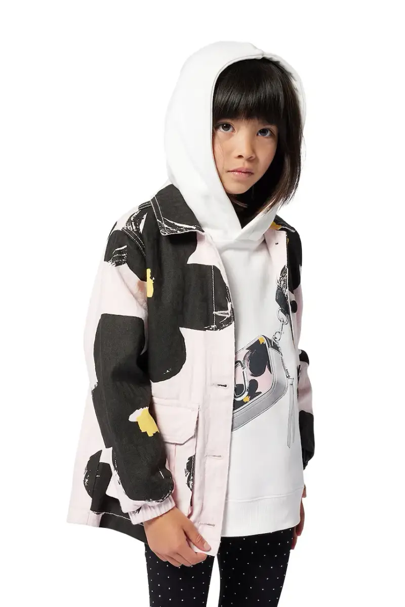 felpa per bambini colore beige con cappuccio W60436 miniatura 4