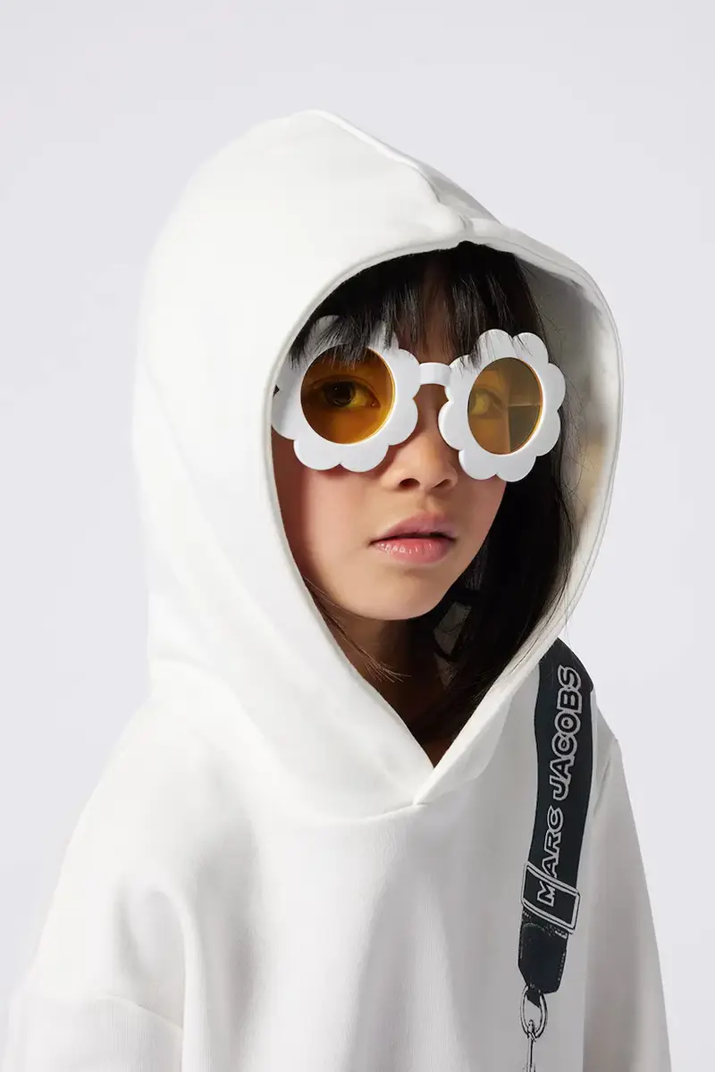 felpa per bambini colore beige con cappuccio W60436 miniatura 5