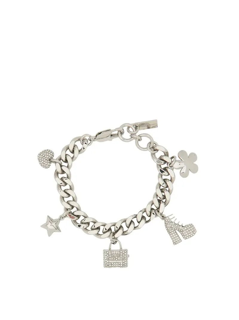 Il braccialetto con ciondolo Pave Mini Icon Argento