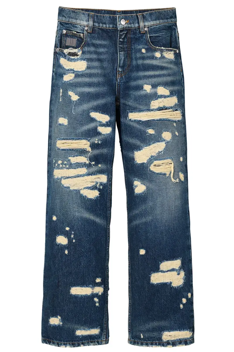Jeans The Rip And Repair Straight Jean Blu