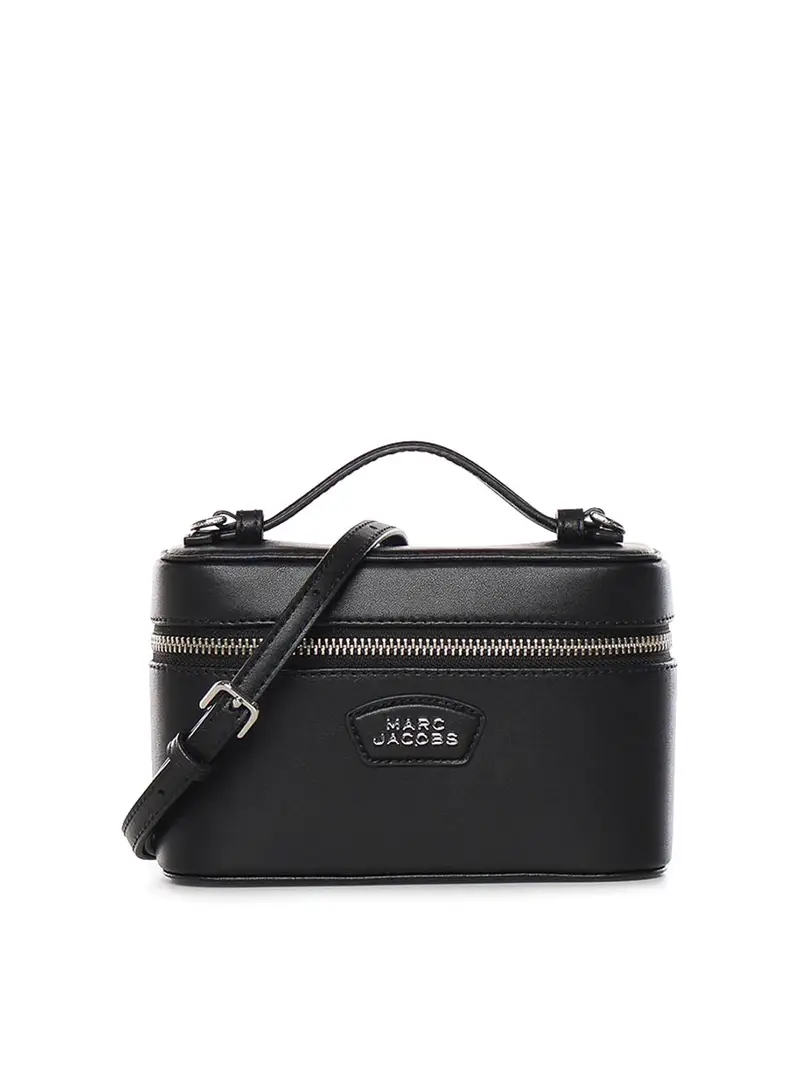 La borsa in pelle Messenger Nero