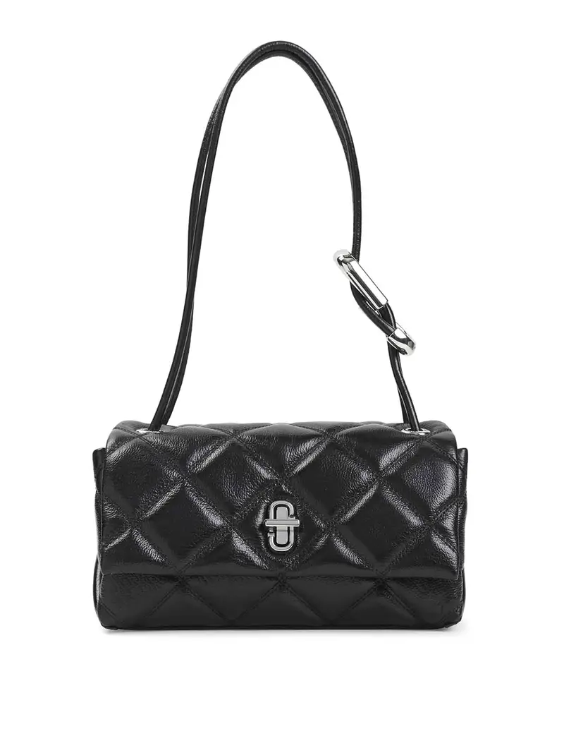 La mini borsa a doppia spalla Nero