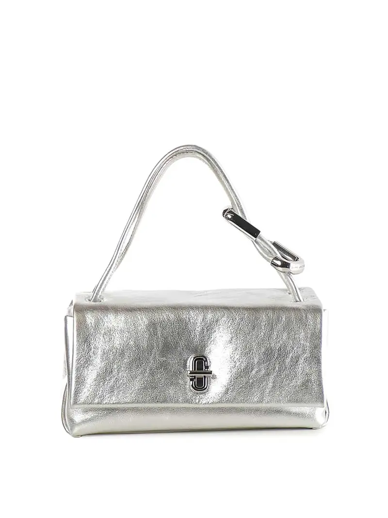 La mini borsa in doppia pelle Argento