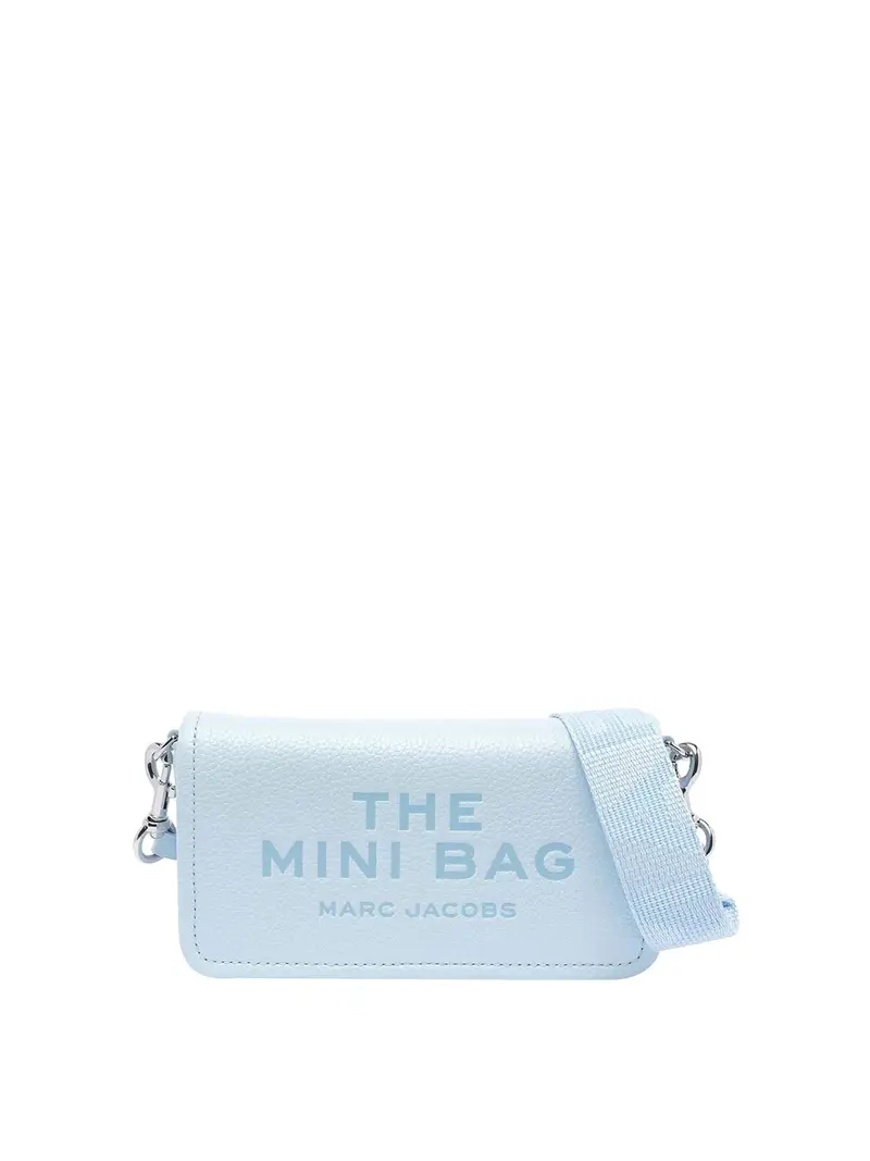 La mini borsa in pelle Blu