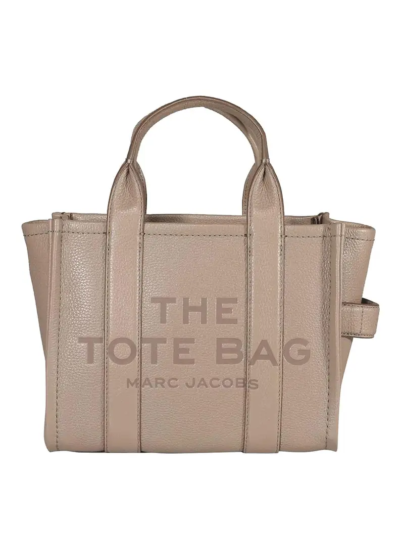 La piccola borsa tote in pelle Beige