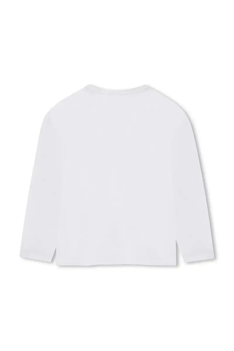 longsleeve in cotone bambino/a Bianco miniatura 2
