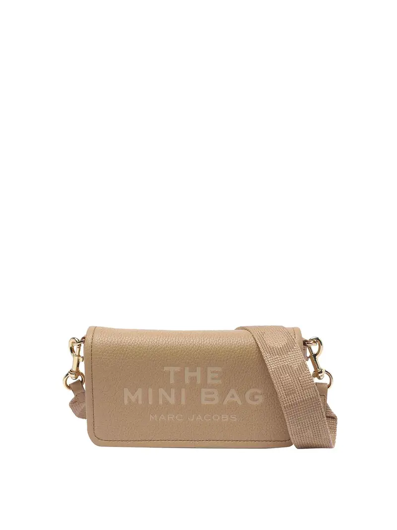 Mini tote in pelle Beige