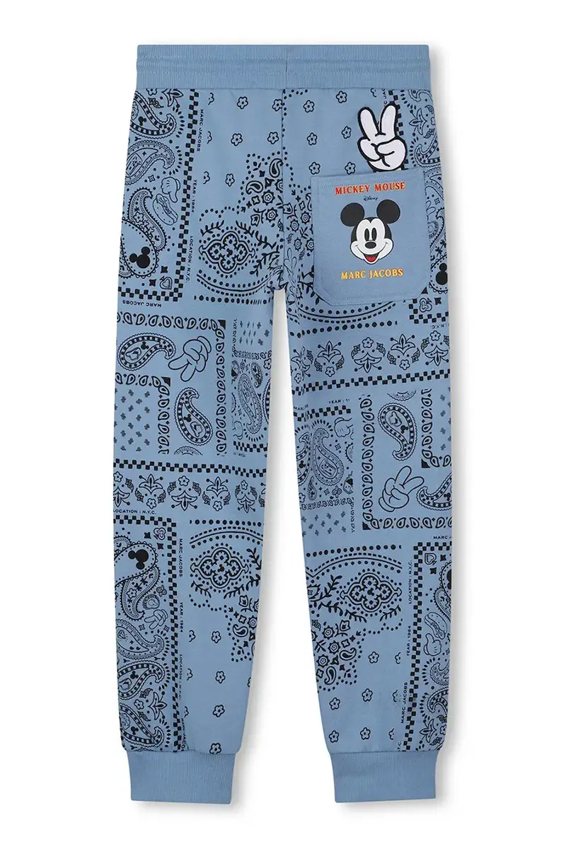 pantaloni tuta bambino/a colore blu W60651 miniatura 2