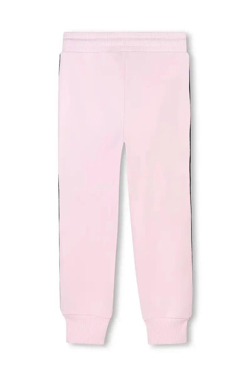 pantaloni tuta bambino/a colore rosa con applicazione W60469 miniatura 2