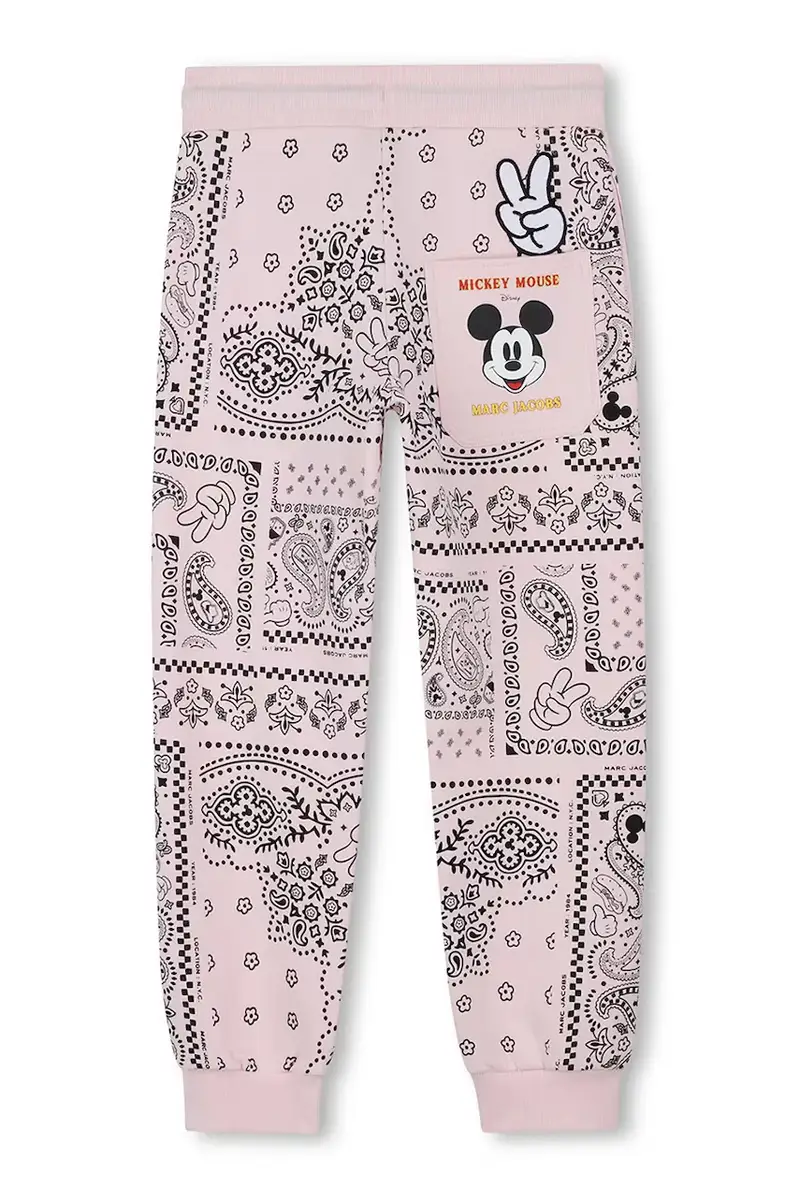 pantaloni tuta bambino/a colore rosa W60651 miniatura 3