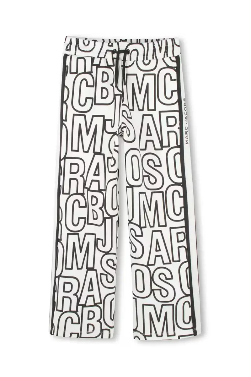 pantaloni tuta in cotone bambino/a colore bianco W60468 miniatura 2