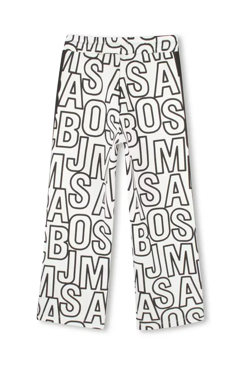 pantaloni tuta in cotone bambino/a colore bianco W60468 miniatura 3