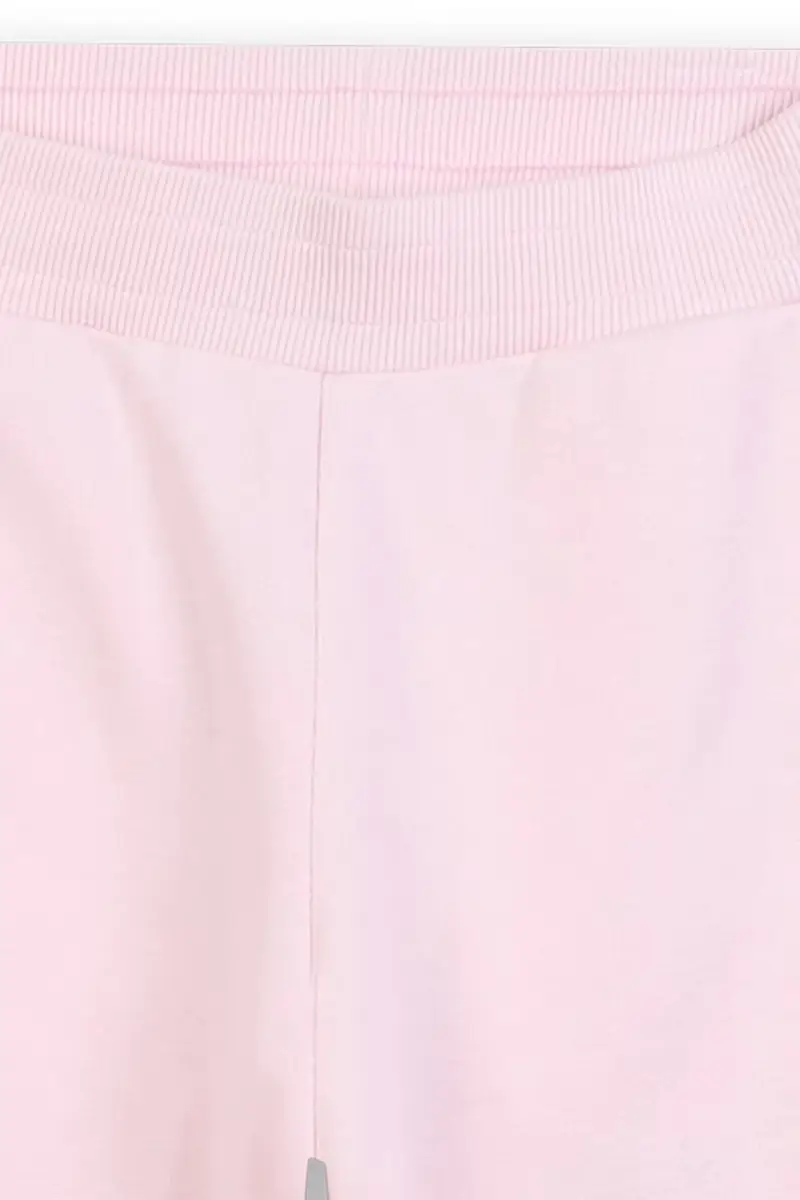 pantaloni tuta in cotone bambino/a colore rosa con applicazione W60656 miniatura 3