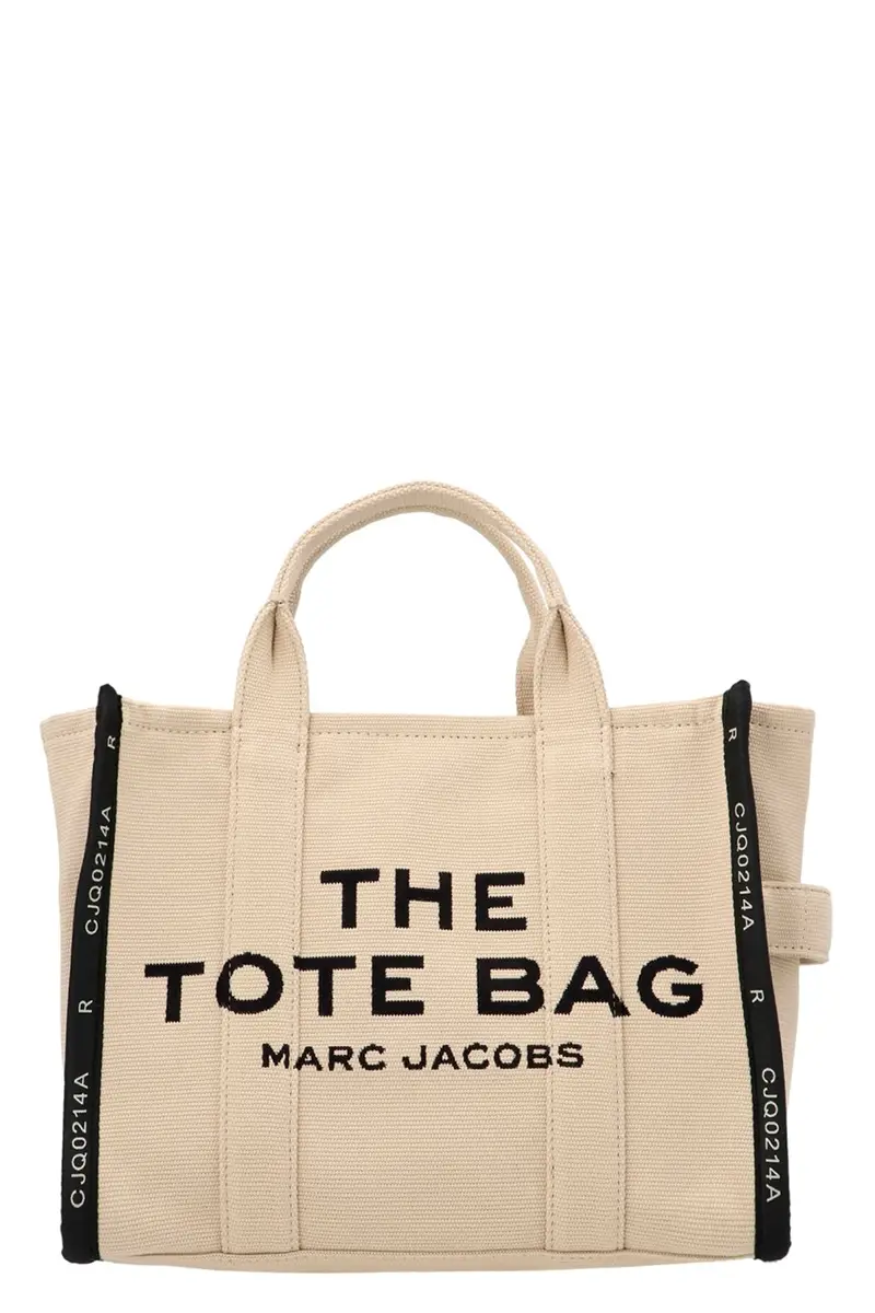 Shopping 'The Jacquard Medium Tote' Beige