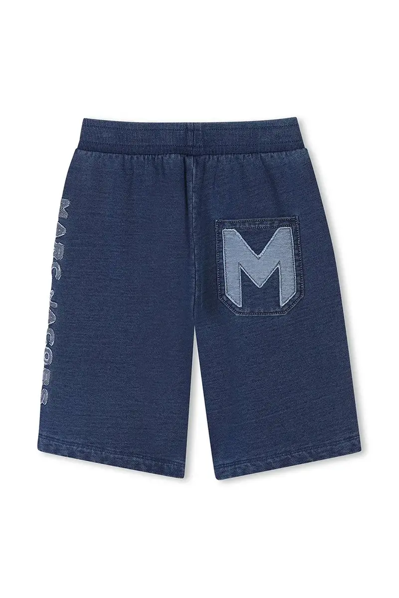 shorts di lana bambino/a colore blu W60476 miniatura 2