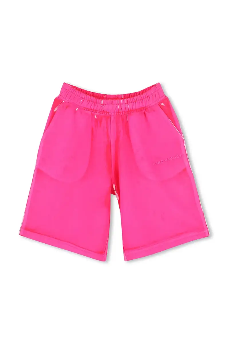 shorts di lana bambino/a colore rosa W60478 miniatura 2