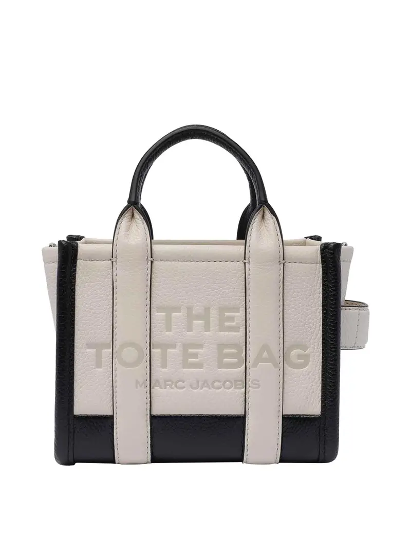Small tote in pelle Bianco