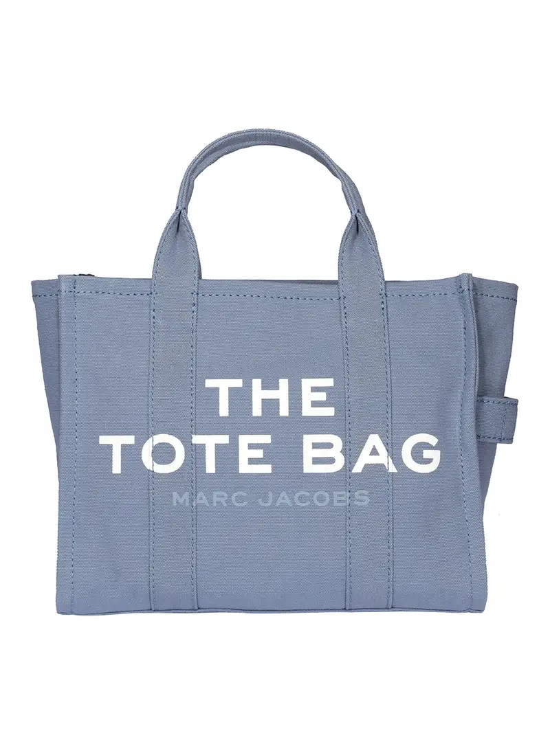Tote bag The Traveler media Azzurro