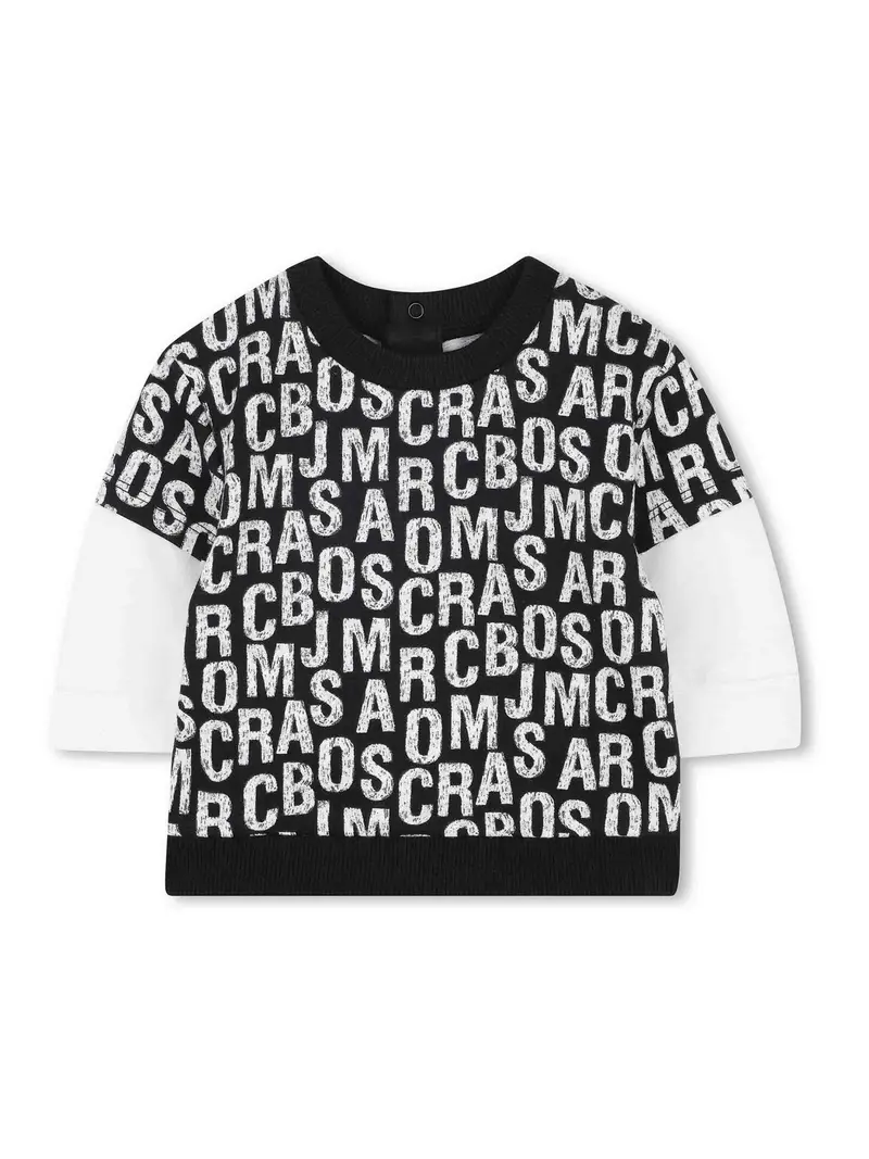 Tuta Sportiva Con Stampa Nero