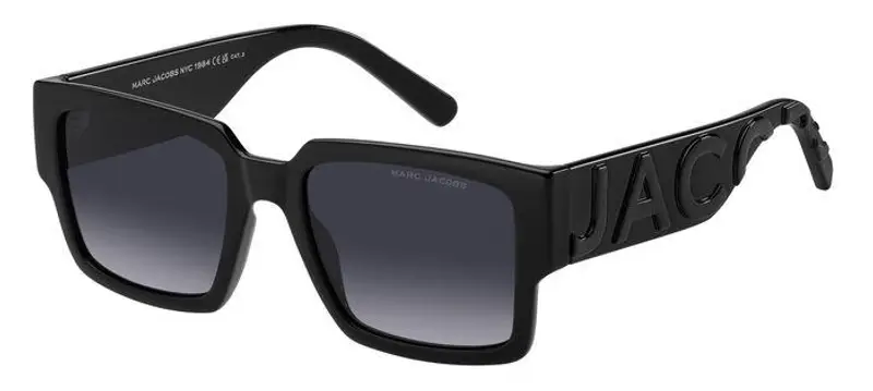 Marc Jacobs Unisex MARC 739/S 08A/9O Occhiali da sole Iniettato Nero Grigio Squadrata  Sfumato