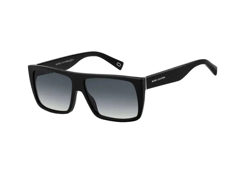 Marc Jacobs Unisex MARC ICON 096/S 08A/9O Occhiali da sole Acetato Nero Grigio Squadrata Normale Sfumato