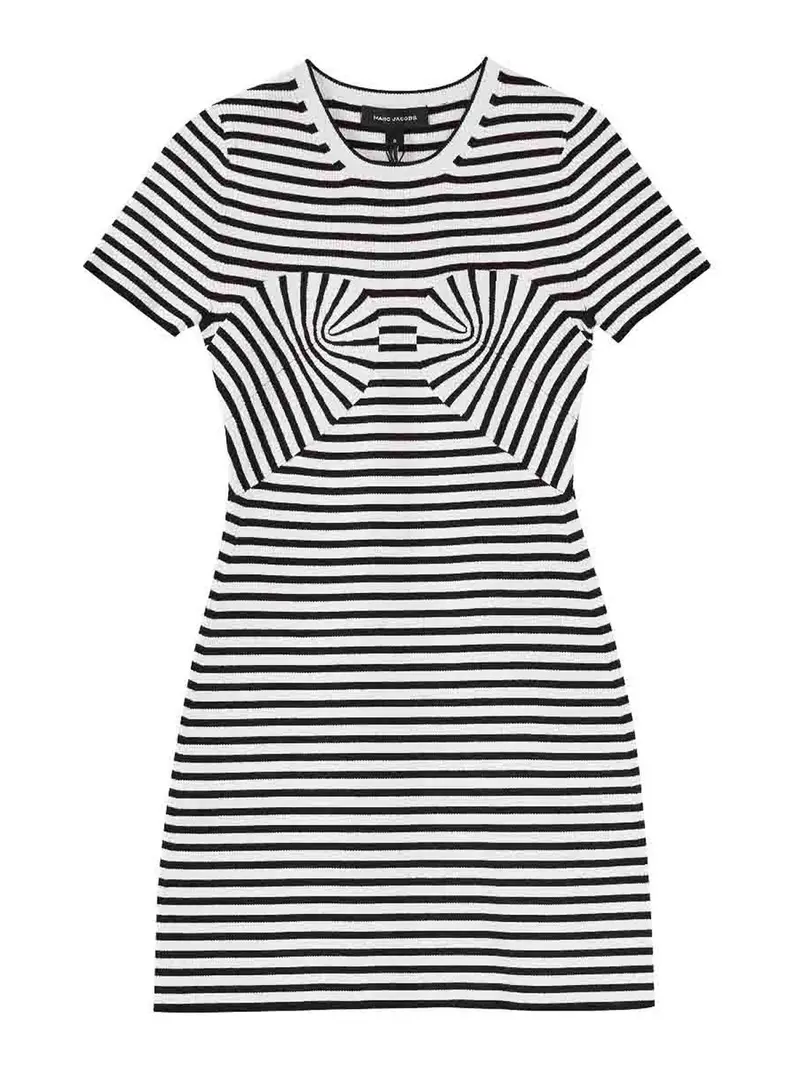 Vestito a maglia girato Nero