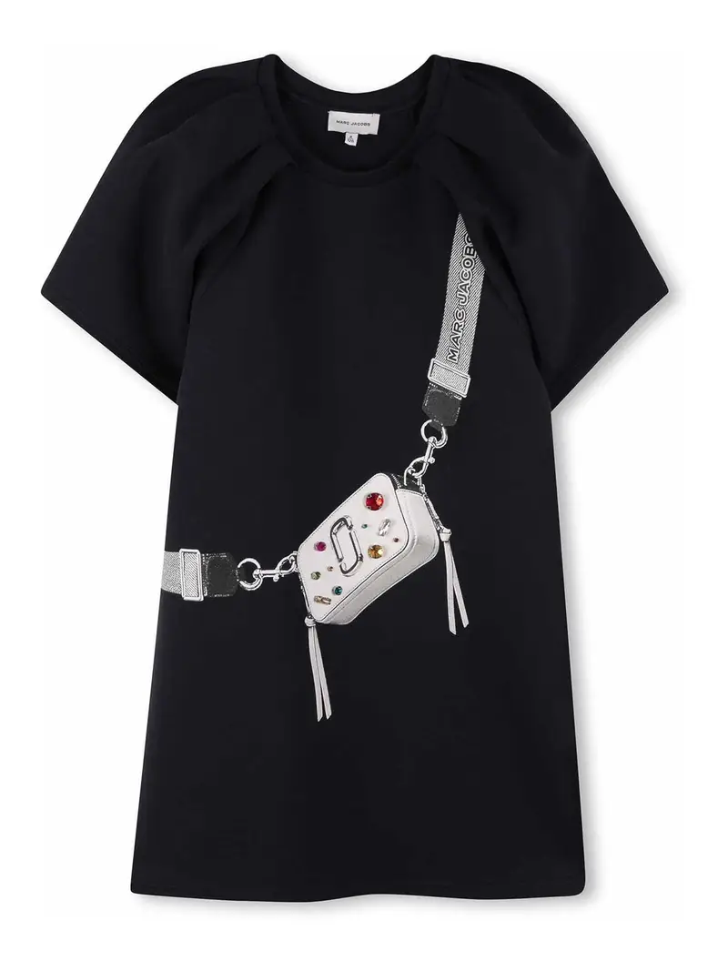 Vestito Con Stampa Blu